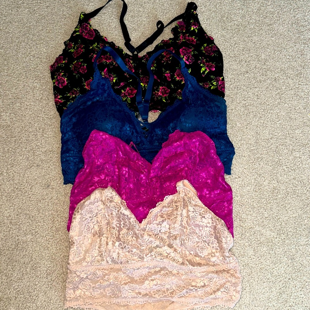 Torrid size 2 bralettes. Bundle of 4 only worn a few times.